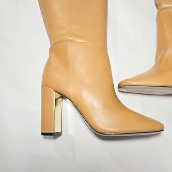 SCHUTZ Austine Women’s Over the Knee Leather Boot Tan Size 9B NEW - Picture 4 of 11